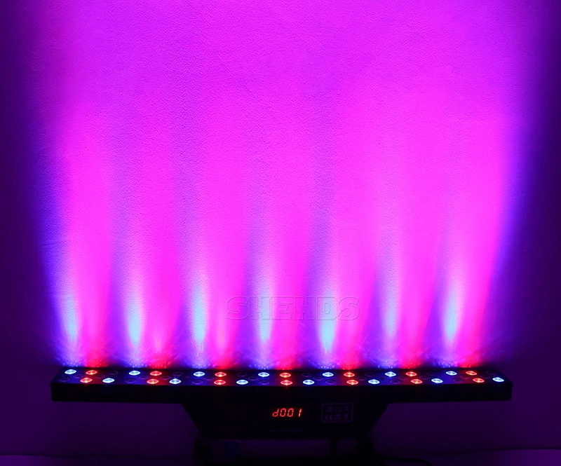 4 шт. светодиодный настенный светильник 54x3 Вт RGBW 8CH DMX512 сценическое освещение хорошее для рождественских украшений DJ Дискотека Бар и ночной клуб