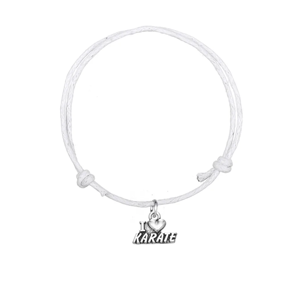 Teamer 5 шт./лот античный серебряный Регулируемый корейский вощеный шнур браслеты