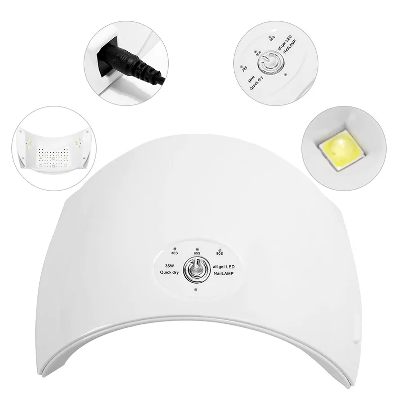 Modelones 19 шт./лот Сушилка для ногтей Светодиодная лампа УФ-гель набор полный