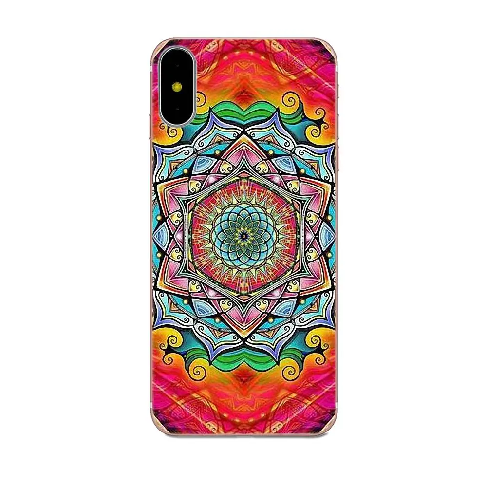 Сапфировое Нефритовое витражное стекло мандалы для sony Xperia Z Z1 Z2 Z3 Z4 Z5 compact Mini M2 M4 M5 T3