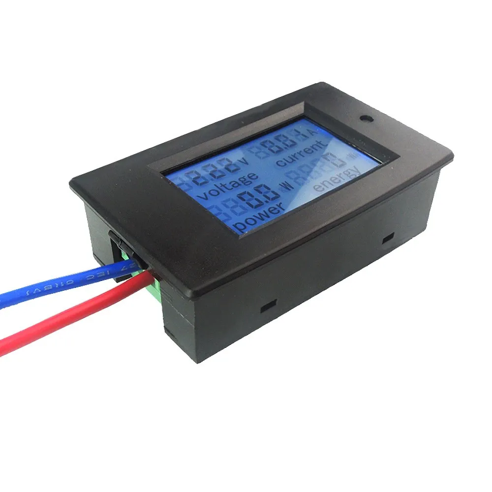 AC 80 V-260 V 20A 4 в 1 цифровой ЖК-дисплей Цифровой вольтметр тока Амперметр мощность энергии мультиметр Панель тестер метр монитор