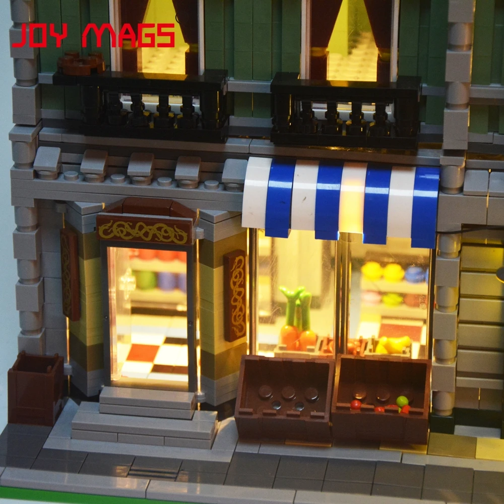 Комплект светодиодсветильник JOY MAGS Only для 10185 уличной зеленой машины совместим с