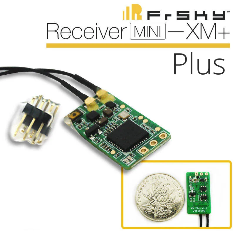 Оригинальный Frsky ресивер XM + Plus Mini 16CH PWM SBUS RSSI для DIY внутреннего небольшого FPV дрона