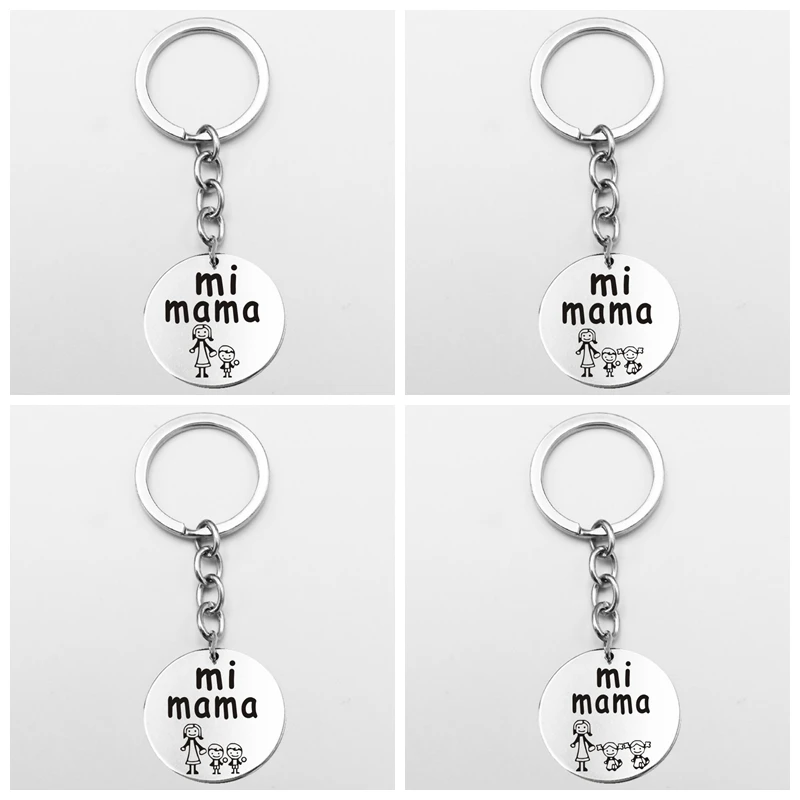 Suteyi Семья для мам и дочек мамы надпись Love Son брелок дочери Dog Tag Нержавеющая сталь
