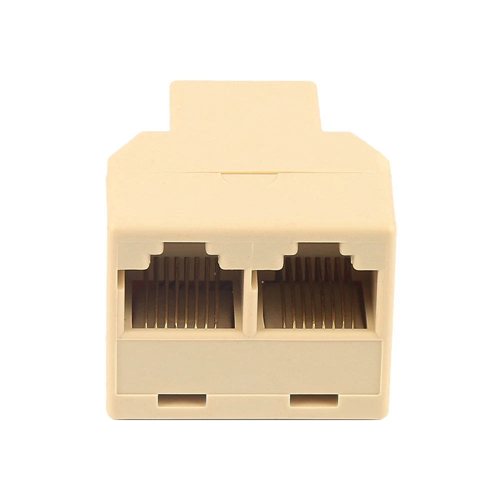 Разветвитель RJ45 1 шт. 2 гнезда 3 порта кабель разъем Ethernet сеть для ПК ноутбука