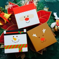 11 511 55cm hello christmas design 10 set gift wrap storage paper box as gift packaging diy three style candy chocolate pack