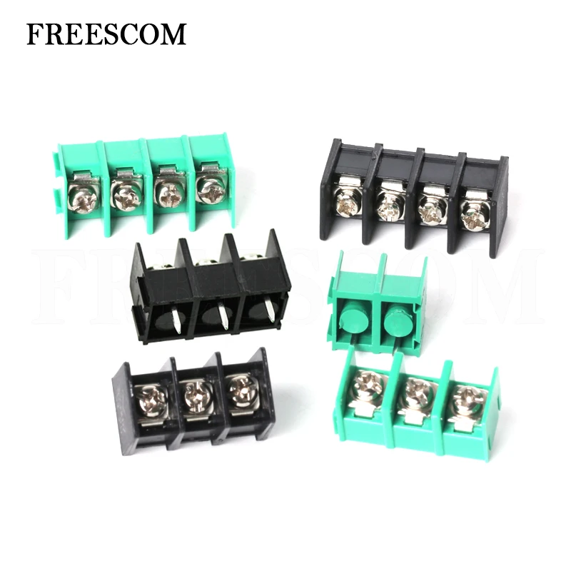 10 шт. KF7.62 2P 3P 4P 7 62 мм шаг Pcb винтовой блок соединения клеммы 2pin 3pin 4pin зеленый и
