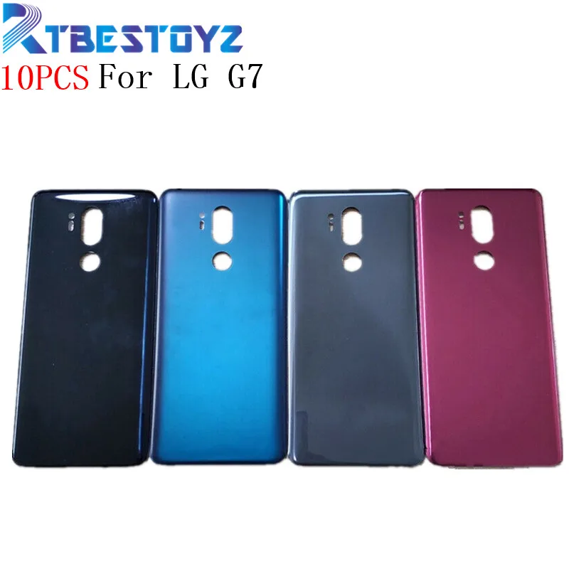

10PCS Original G7 Battery Back Cover For LG G7 ThinQ G710 G710EM Rear Housing Back Battery Door Glass Case With Adhesive sticker