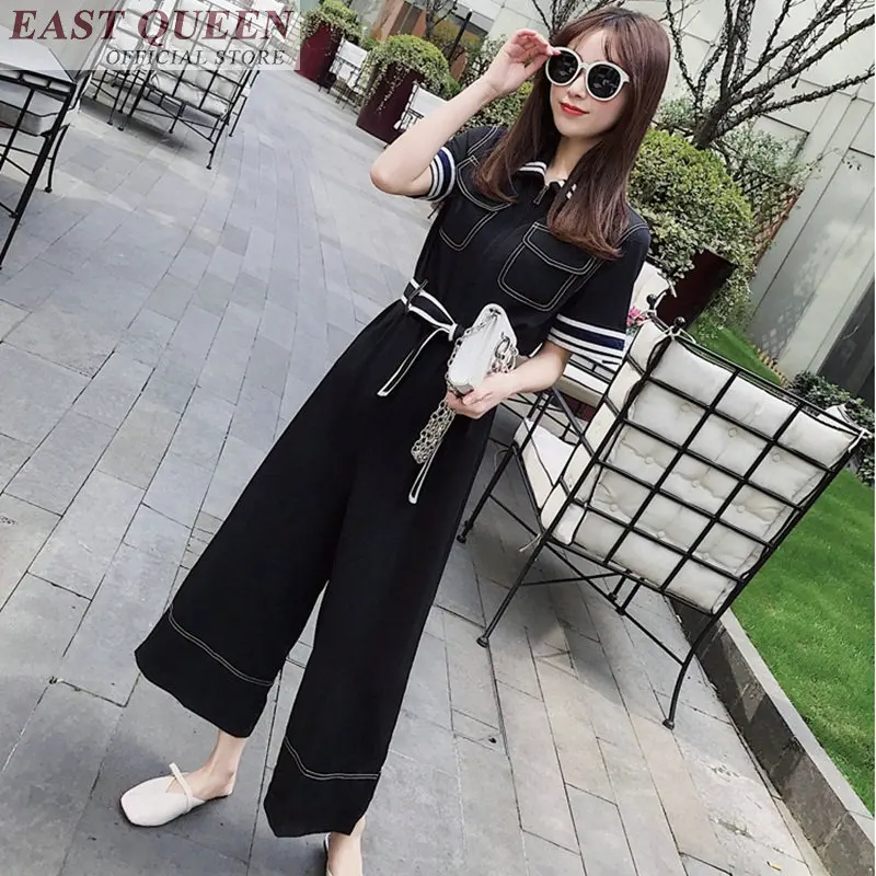 Женские комбинезоны 2018 женские брюки до щиколотки с широкими штанинами