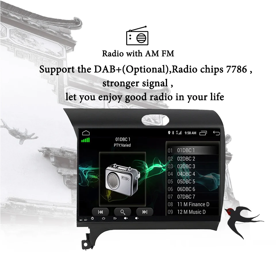1024*600 HD IPS экран 9 ''автомобильное радио fm стерео gps монитор головное устройство