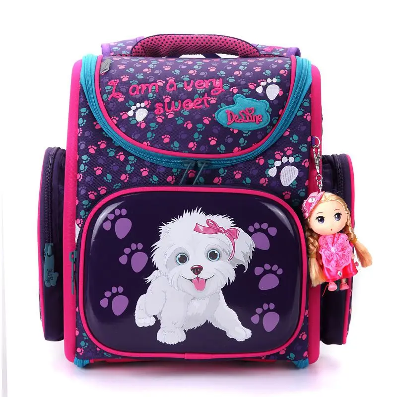 Высококачественный ортопедический ранец с 3d рисунком совы для девочек и