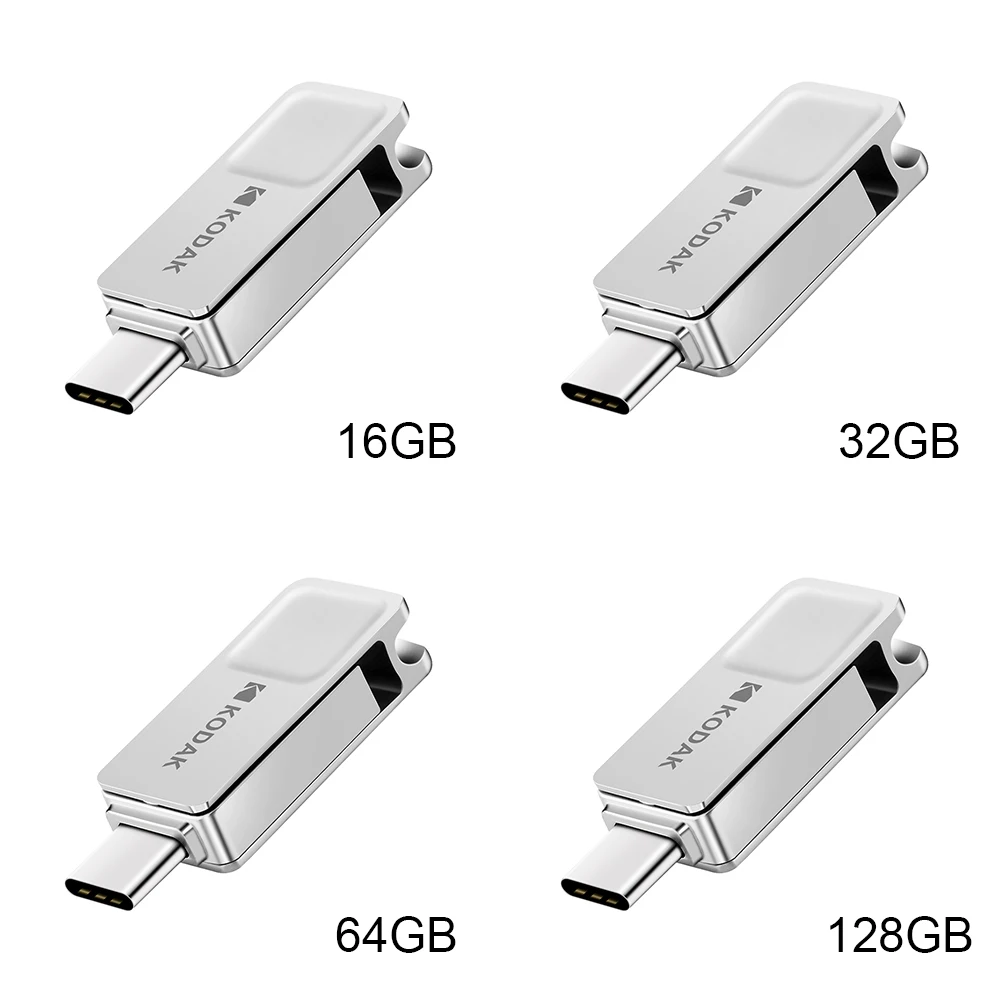 Металлический флеш накопитель Kodak K223C 16 ГБ 32 64 Гб 128 USB3.1 Type C OTG карта памяти memoria USB 3 1