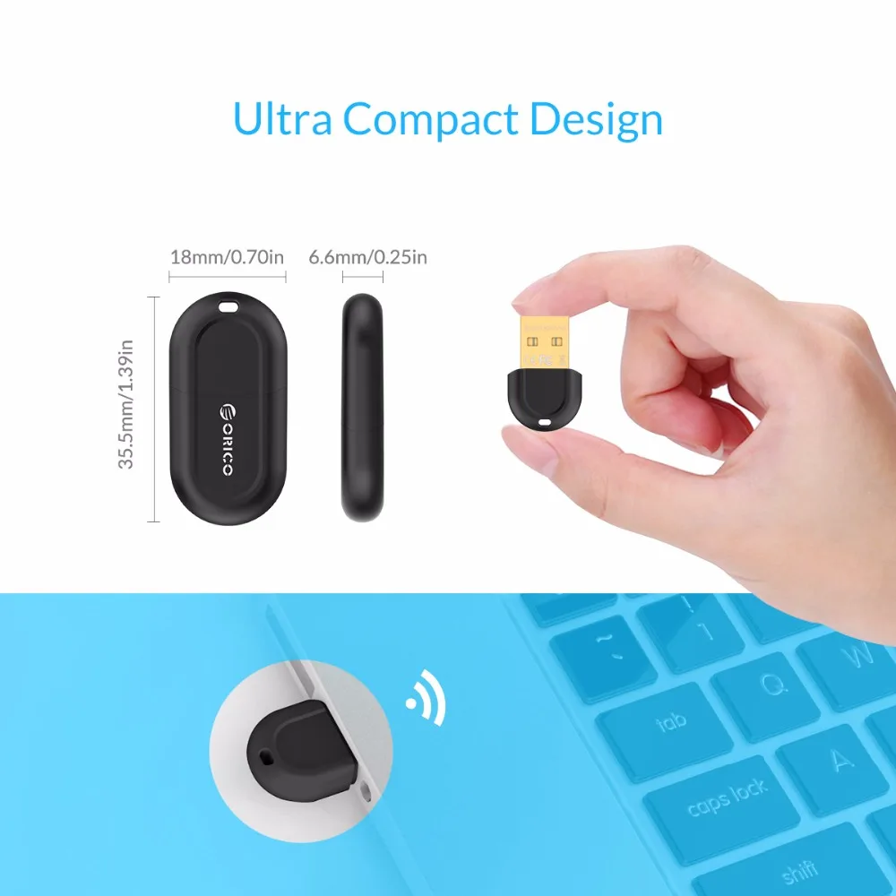 Мини USB Bluetooth 4 0 адаптер ORICO для ноутбука настольного ПК подходит IOS и Windows с