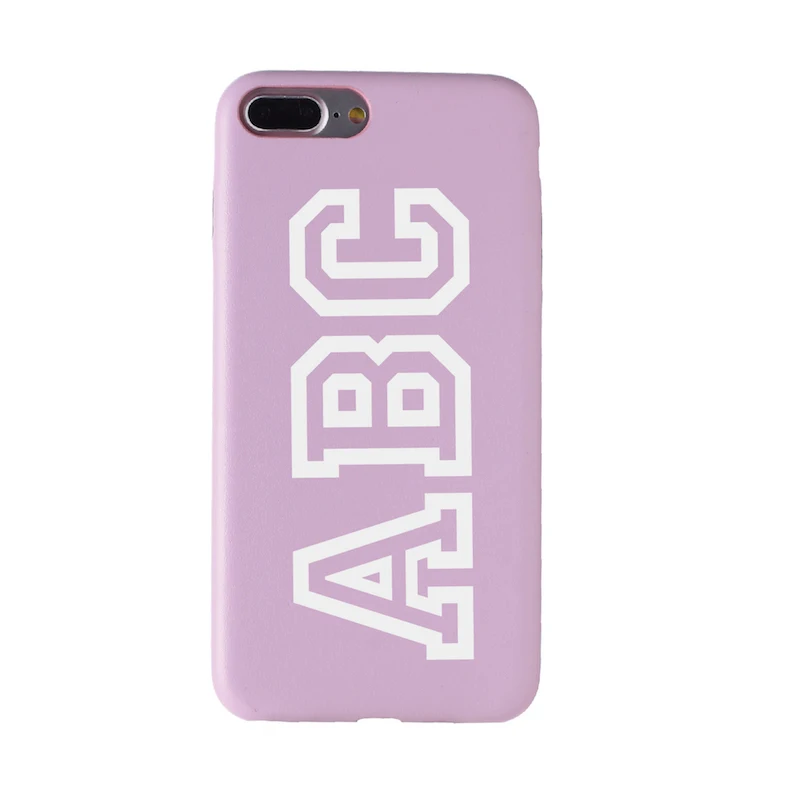 Font 3-Pink Leather Кожаный роскошный смелый чехол для телефона, чехол для iPhone 11 Pro X XS Max XR 6S 6Plus 7 7Plus 8 8Plus - Цвет: Font 3-Pink Leather