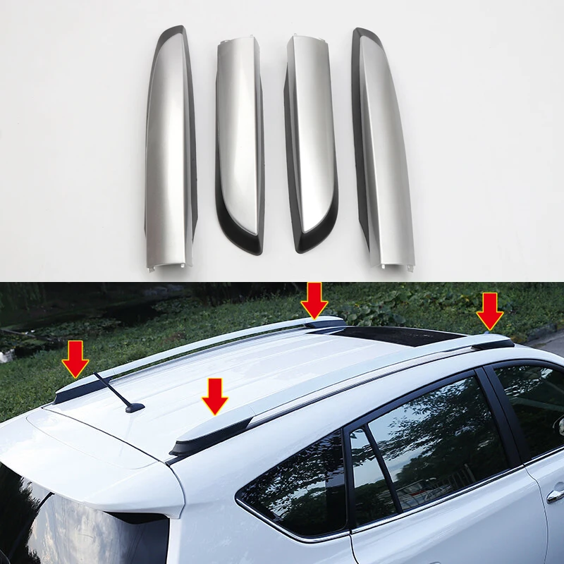 Для Toyota RAV4 2013-2017 SUV Roof Rails Rack задняя крышка Крышка Замена Защитные комплекты
