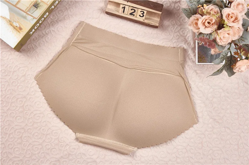 LANFEI стыковой Кнопка стеклоподъемника штаны Body Shaper трусы с эластичным поясом для Для женщин сексуальный увеличивающая подкладка для ягодиц Shapingwear дышащие нижнее белье с подкладками