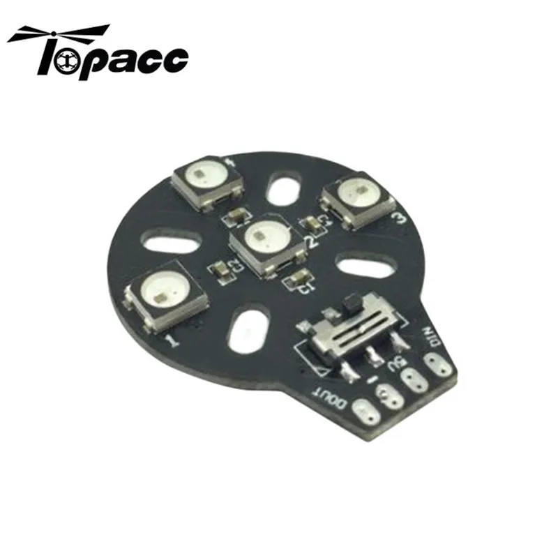 Светодиодный светильник 4XWS2812B 5 В основание двигателя один ПК для Naze32 F3 CC3D F с