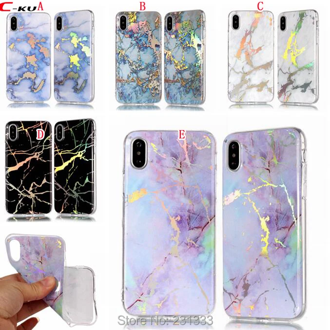 Мягкий чехол из ТПУ C ku для Iphone X 8 7 PLUS I7 6 6S SE 5 5S IphoneX Rock Bling Cover Skin 1 шт.|Чехлы-накладки|