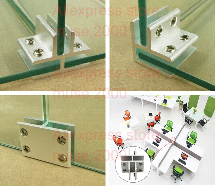 Алюминиевый сплав стальной зажим показать соединитель для полок L T Крест прямой