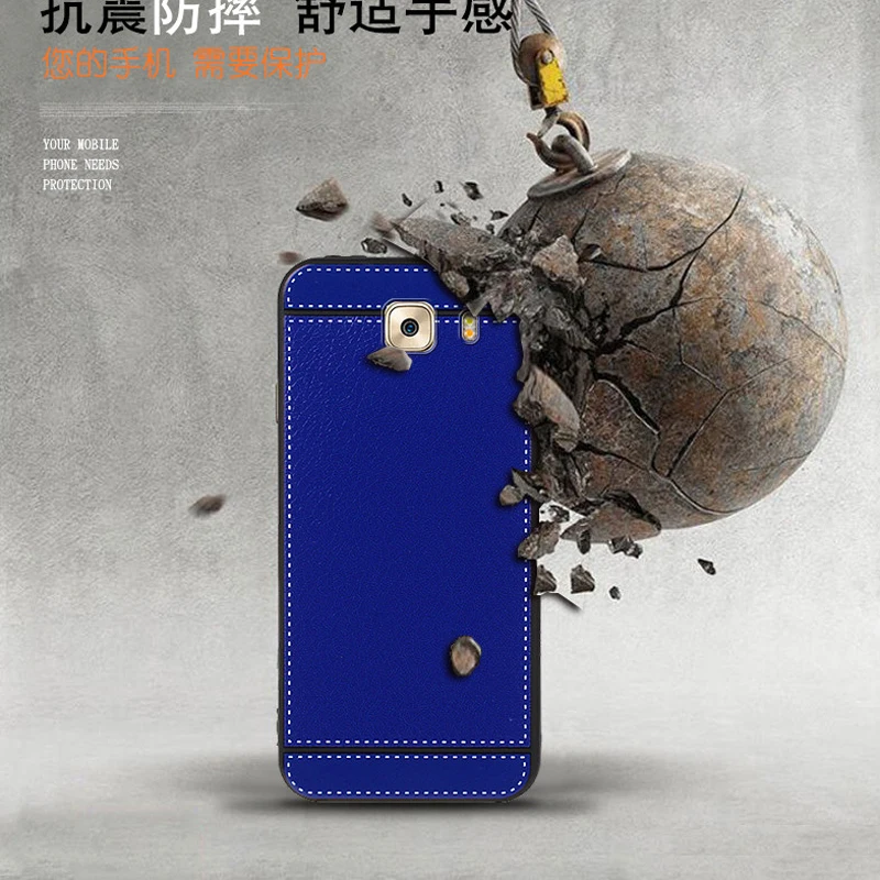 Для Samsung Galaxy C9 Pro чехол роскошный стильный кожаный узор Силиконовый ТПУ мягкий на