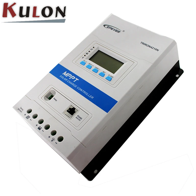 EPever TRIRON 4210N с DS2/RCM RS485 40A контроллер солнечного заряда LCD модульный солнечный