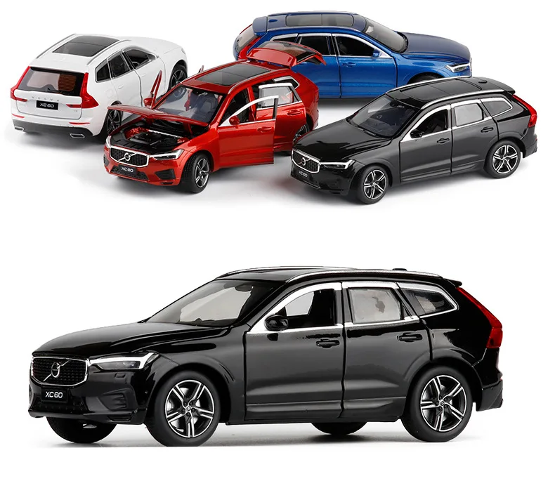 Новая модель 1/32 XC60 имитация внедорожника модель 6 открытые двери, колесный ремень амортизация игрушка автомобиль детская коллекция