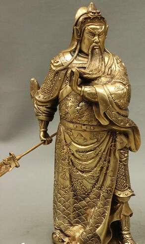 Бесплатная доставка&gt 15 &quotКитайский медный Дракон Воин GuanGong GuanYu меч с