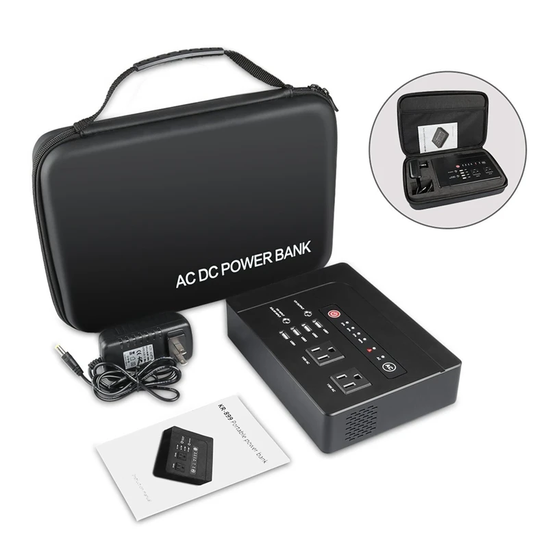 110V 42000mA портативный внешний аккумулятор Универсальный AC/DC Солнечный USB разъем для хранения энергии источник питания