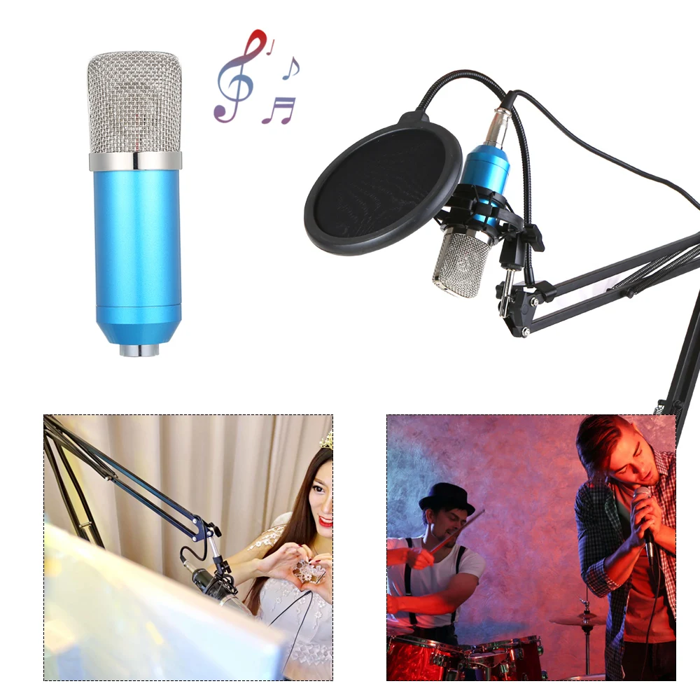 Профессиональный конденсаторный микрофон BM700 KTV Mic Поющий студийный комплект