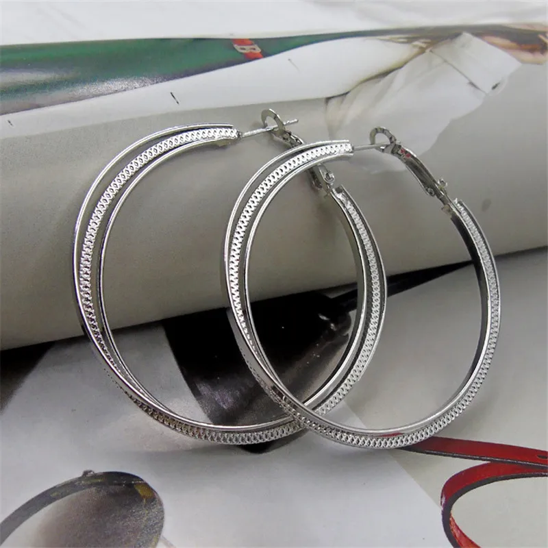 Новинка 2018 модные ювелирные изделия повседневные круглые серьги-кольца