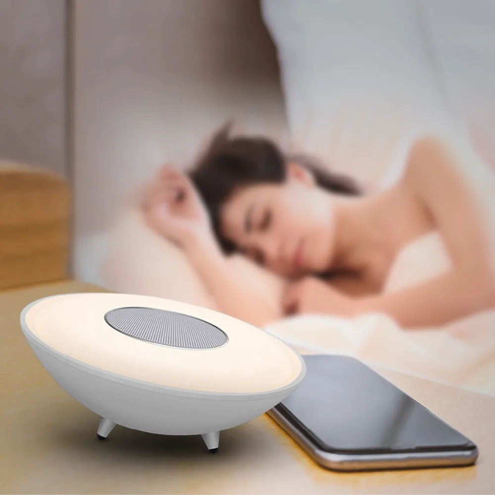 Touch Night Lamp With Bluetooth Speaker LED RGB Colorful Light Music 4.2 Wireless | Электроника