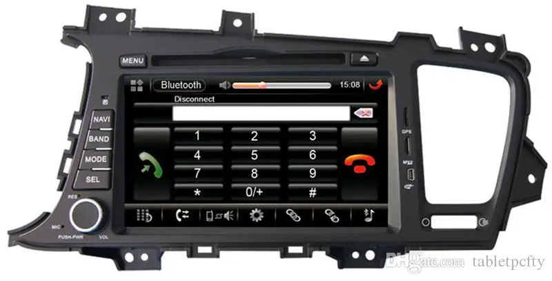 " in-dash автомобильный dvd-плеер с gps(Опт.), USB/SD, AUX, BT/tv, аудио Радио стерео, автомобильный мультимедийный головной убор для kia k5 optima 2011-2012
