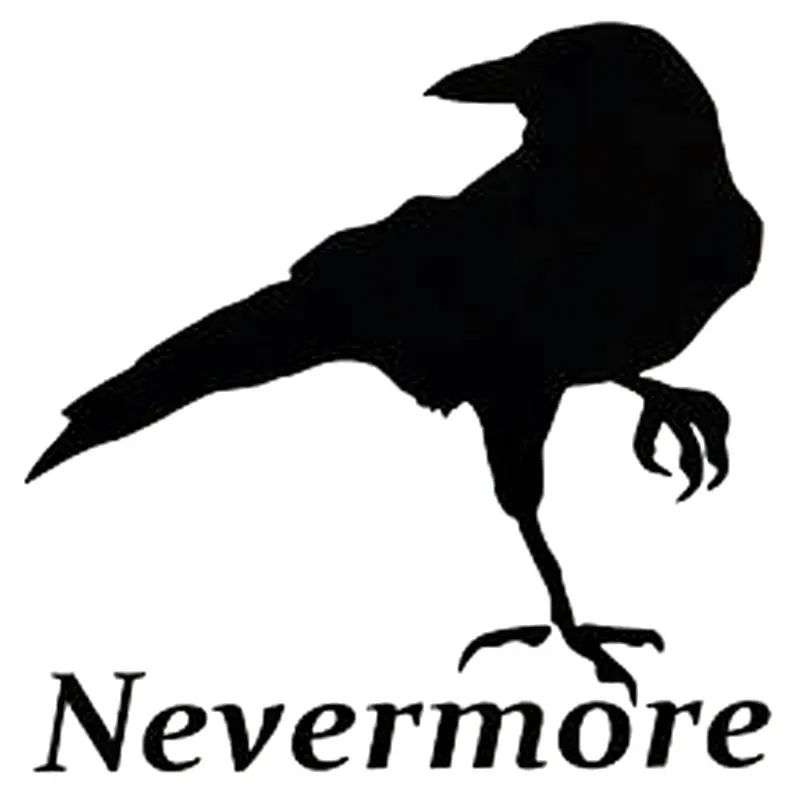 Виниловая наклейка на автомобиль с Ворон Nevermore 15 см * | Автомобили и мотоциклы