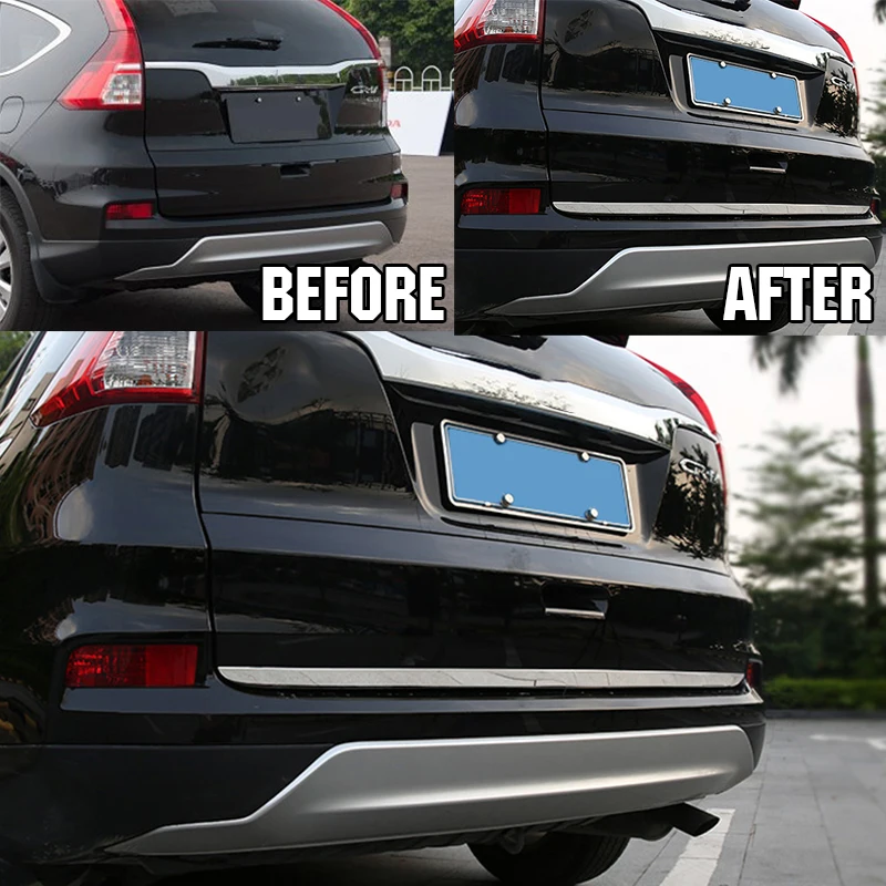 AX крышка из нержавеющей стали хвостовые ворота Накладка для HONDA CRV CR-V 2012- 2015 2016