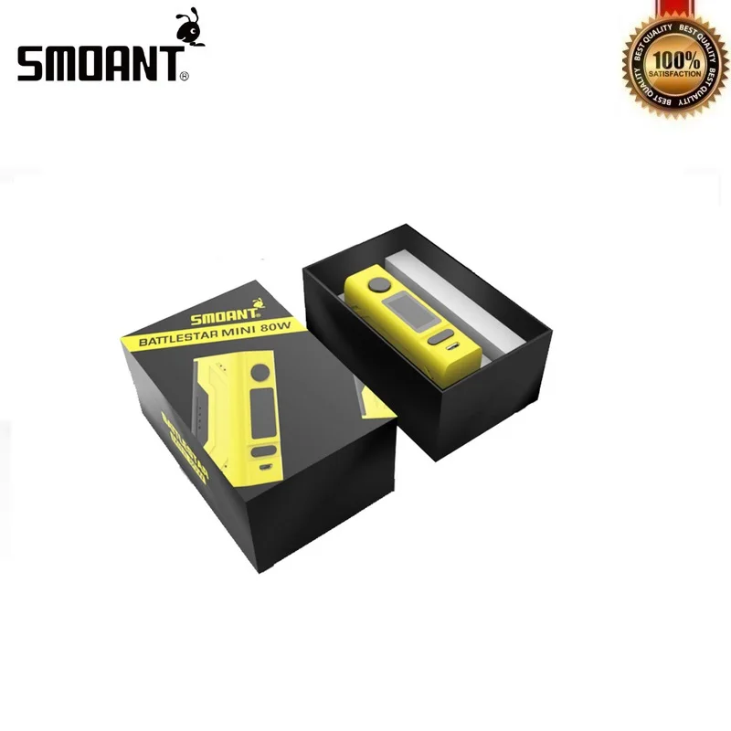 Оригинальный Smoant Battlestar мини 80 Вт TC коробка мод питание от одной 18650 ячеек для 510