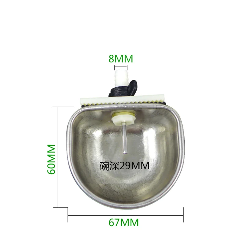 Чаша для питья кроликов из нержавеющей стали автоматическая поилка с защитой от
