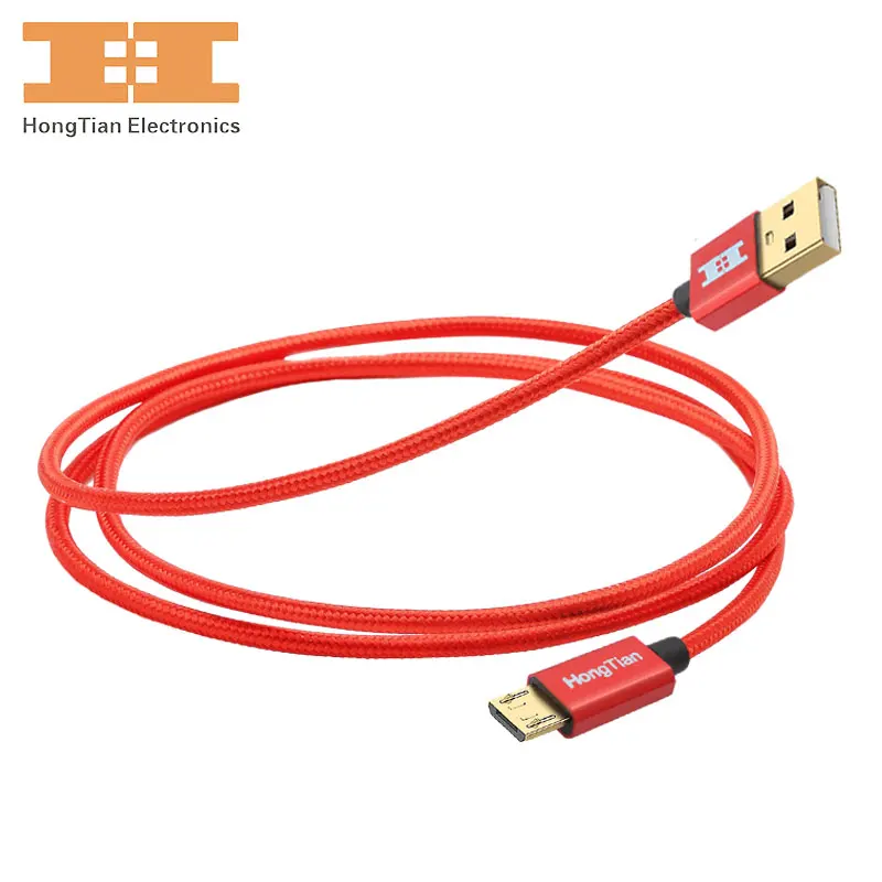 Кабель Micro usb с нейлоновой оплеткой для быстрой зарядки и передачи данных