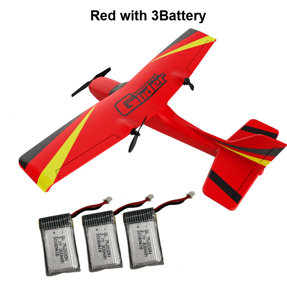 3 Battery Red Z50 RC самолет EPP планер из пеноматериала самолет с гироскопом 2,4G 2CH пульт дистанционного управления размах крыльев 25 минут время полета RC игрушечный самолет - Цвет: 3 Battery Red