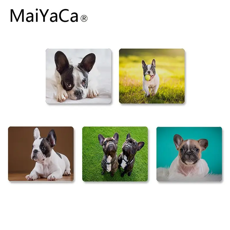 MaiYaCa французский бульдог Kawai Dog маленький коврик для мыши компьютерный гладкий