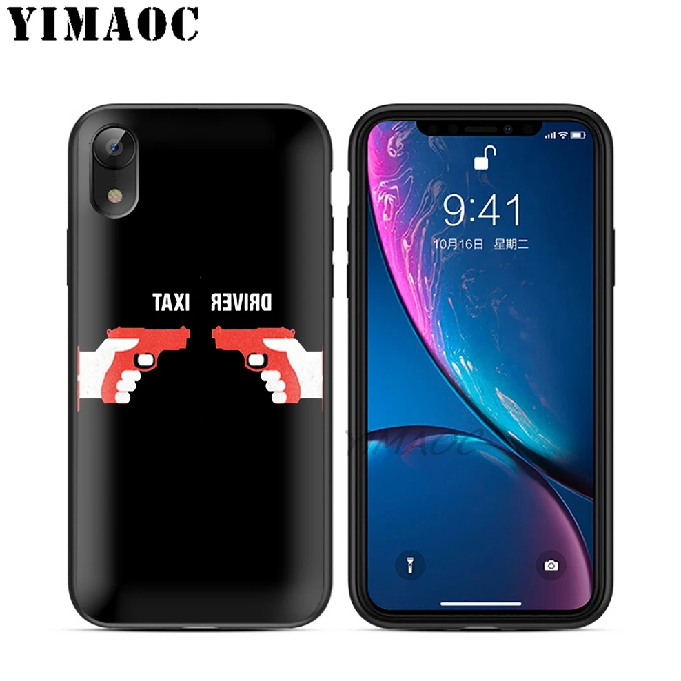 YIMAOC такси драйвер Фильм Мягкий ТПУ Черный силиконовый чехол для iPhone X или 10 8 7 6 6S