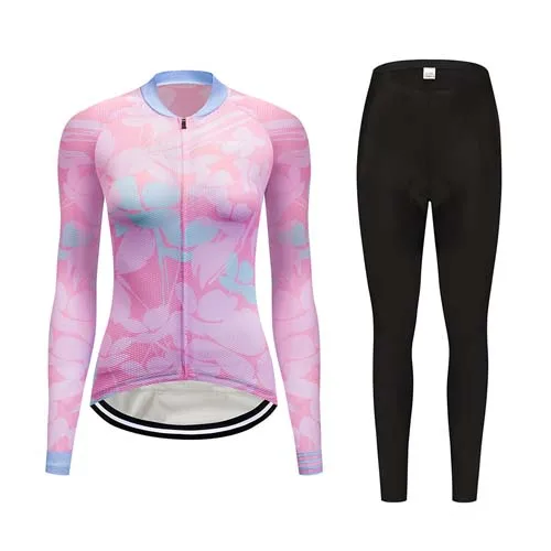 jersey and pants Зимний комплект одежды из теплого флиса для велосипеда, профессиональная гелевая велосипедная майка, набор женской одежды для горного велосипеда, шоссейного велосипеда, облегающий костюм, штаны - Цвет: jersey and pants