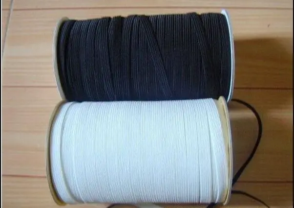 Аксессуары ручной работы 5 м/лот 1 см белая плоская эластичная лента