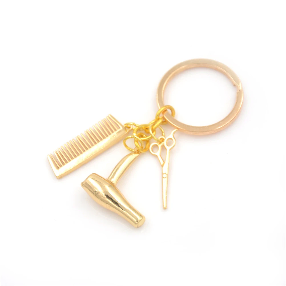 1 шт. креативные ювелирные инструменты фен/ножницы/гребень Подвески Брелок