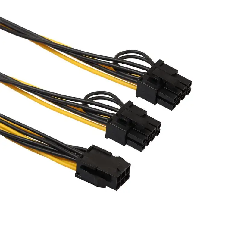 5 шт./лот 6 контактный PCI Express на 2 x PCIe 8 (6 + 2) pin M/F материнская плата видеокарта e GPU