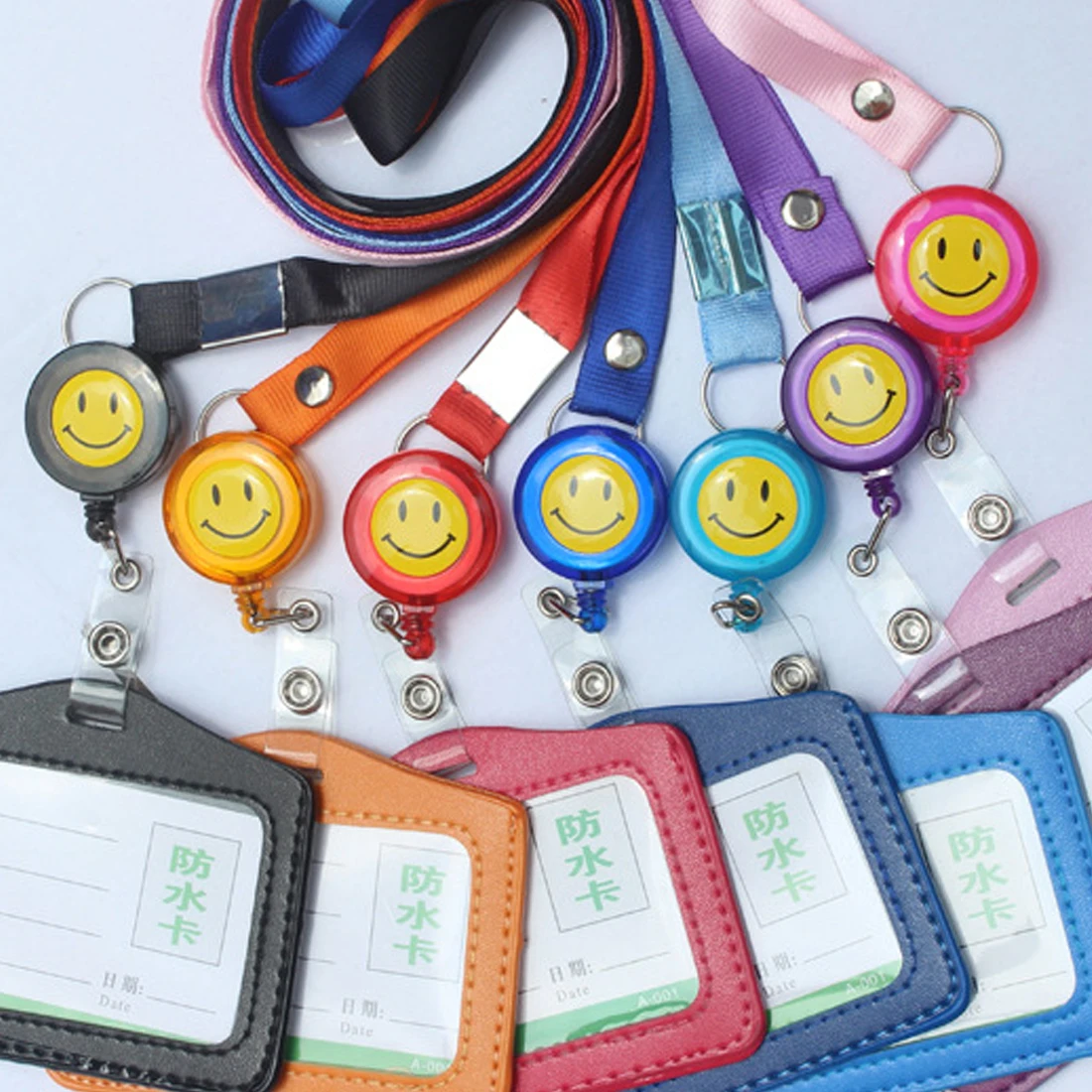 Компактный держатель FangNymph со смайликом идентификационный номер визитница