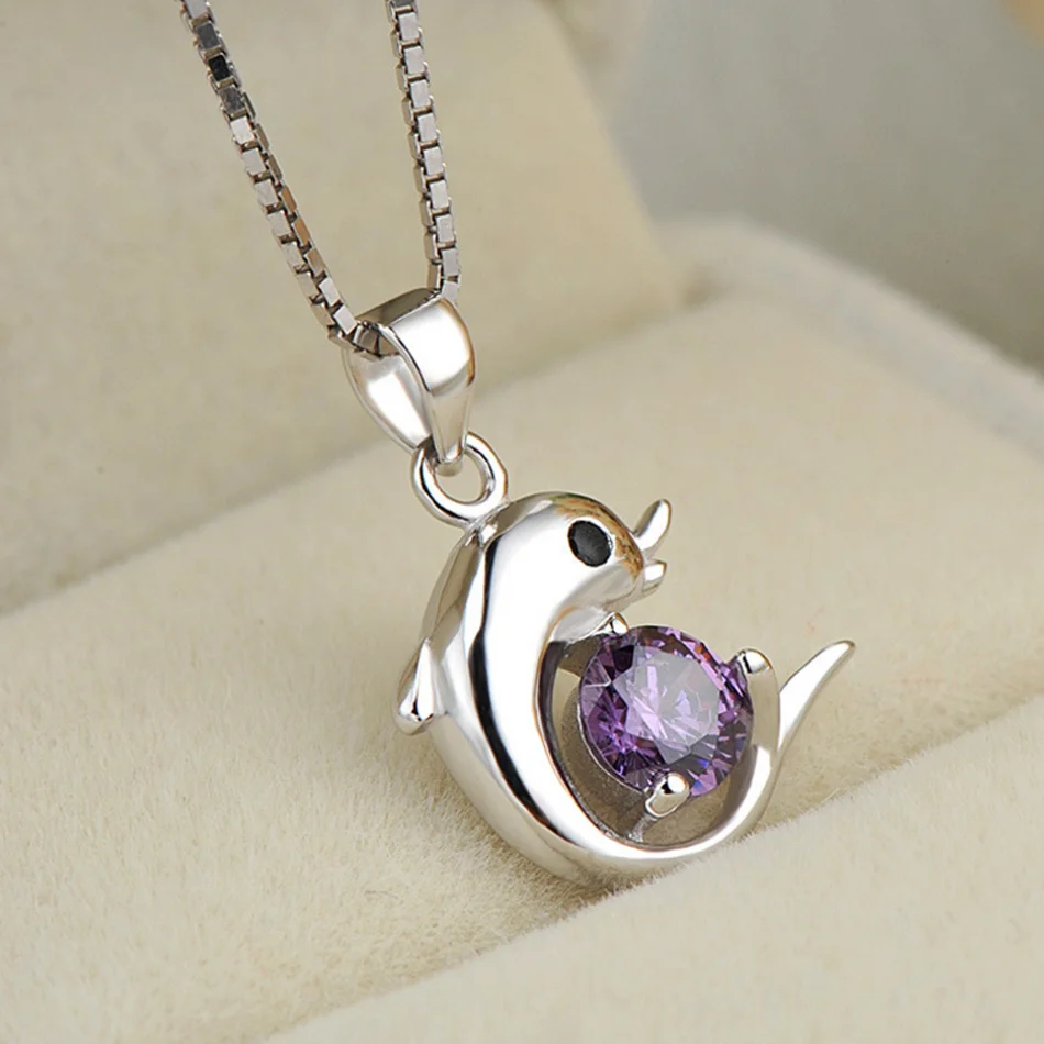 Женские Подвески с дельфинами серебро 925 пробы аксессуары без цепочки кулоны для