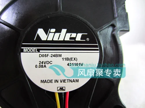 Оригинальный Nidec D05F 24 bm 5 см-5025 where v0. 08 a 50*50*25 мм центробежный вентилятор охлаждения