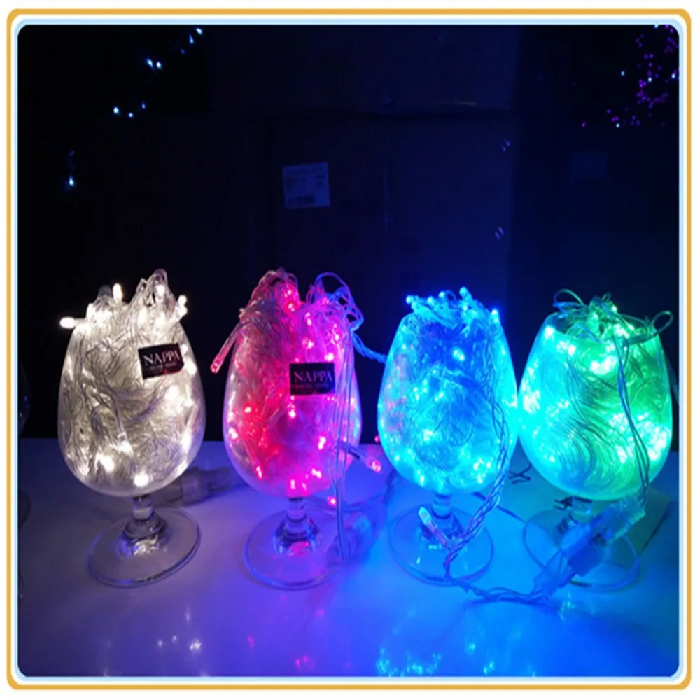 Светодиодная гирлянда 10 м подвесные светильники со звеньями виниловые бутылки