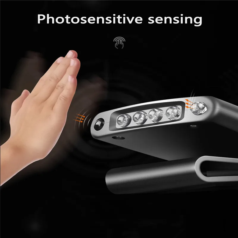 USB Перезаряжаемый датчик движения тела рыболовный светодиодный налобный фонарь