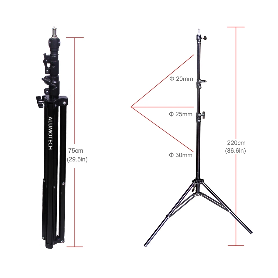 Купить Светодиодный прожектор Lumotech Fresnel 100WX3 + стандарт X3 + чехол, комплект для камеры, видеостудии, оборудования для фотосъемки